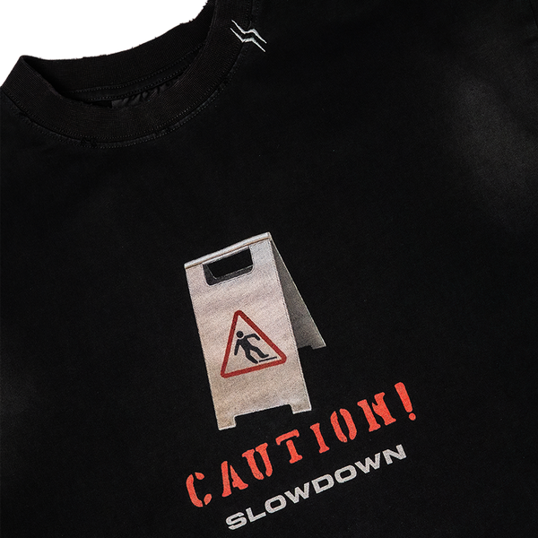 SLOWDOWN "CAUTION" Wet Floor Tee