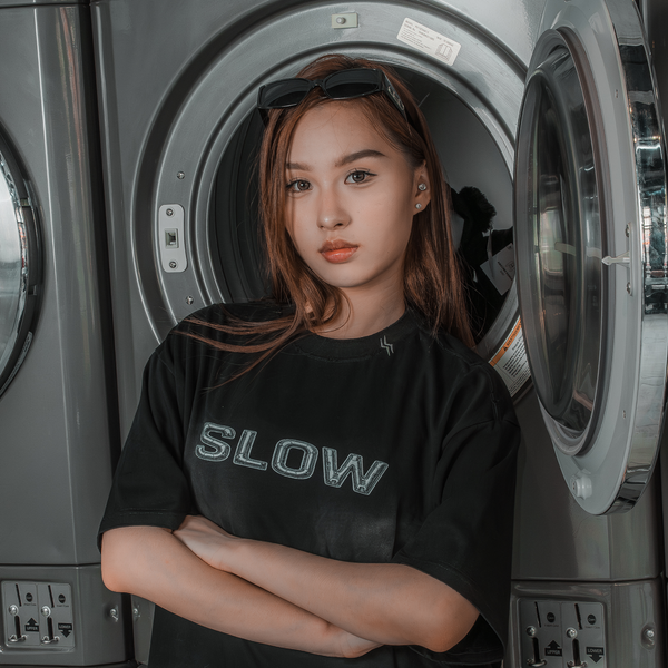 SLOWDOWN "SLOW" Metal Tee