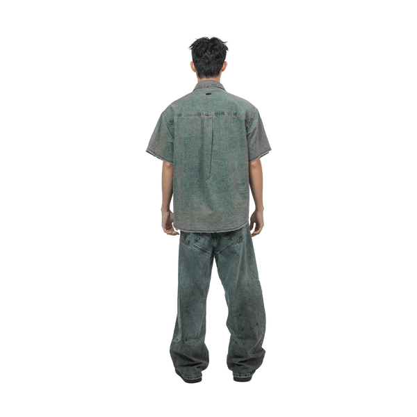 SLOWDOWN Washed Denim Shirt