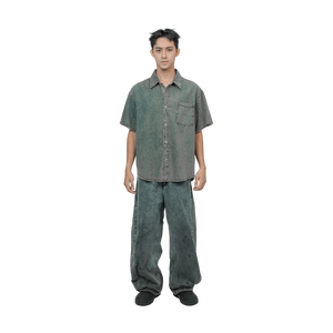 SLOWDOWN Washed Denim Shirt