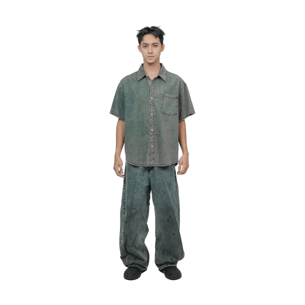 SLOWDOWN Washed Denim Shirt
