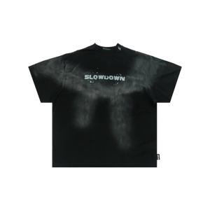 SLOWDOWN Washed Ink Splash Tee