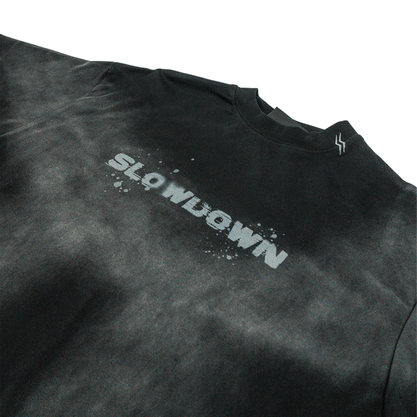 SLOWDOWN Washed Ink Splash Tee