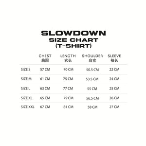 SLOWDOWN 3D Embroidery White Tee