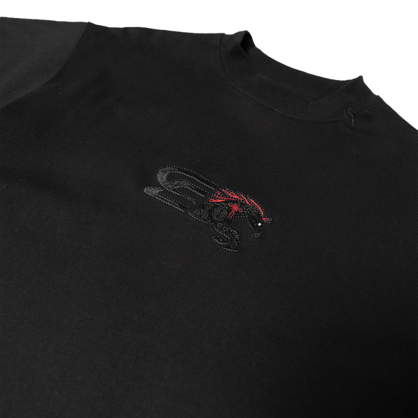 SLOWDOWN Logo Merge Tee Black