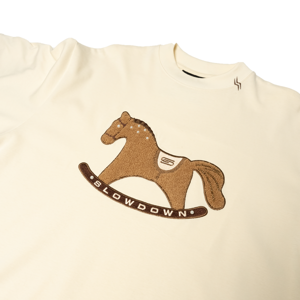 SLOWDOWN Gentle Pony Tee Cream