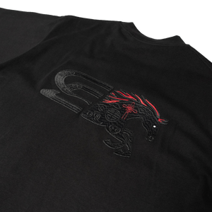 SLOWDOWN Logo Merge Tee Black